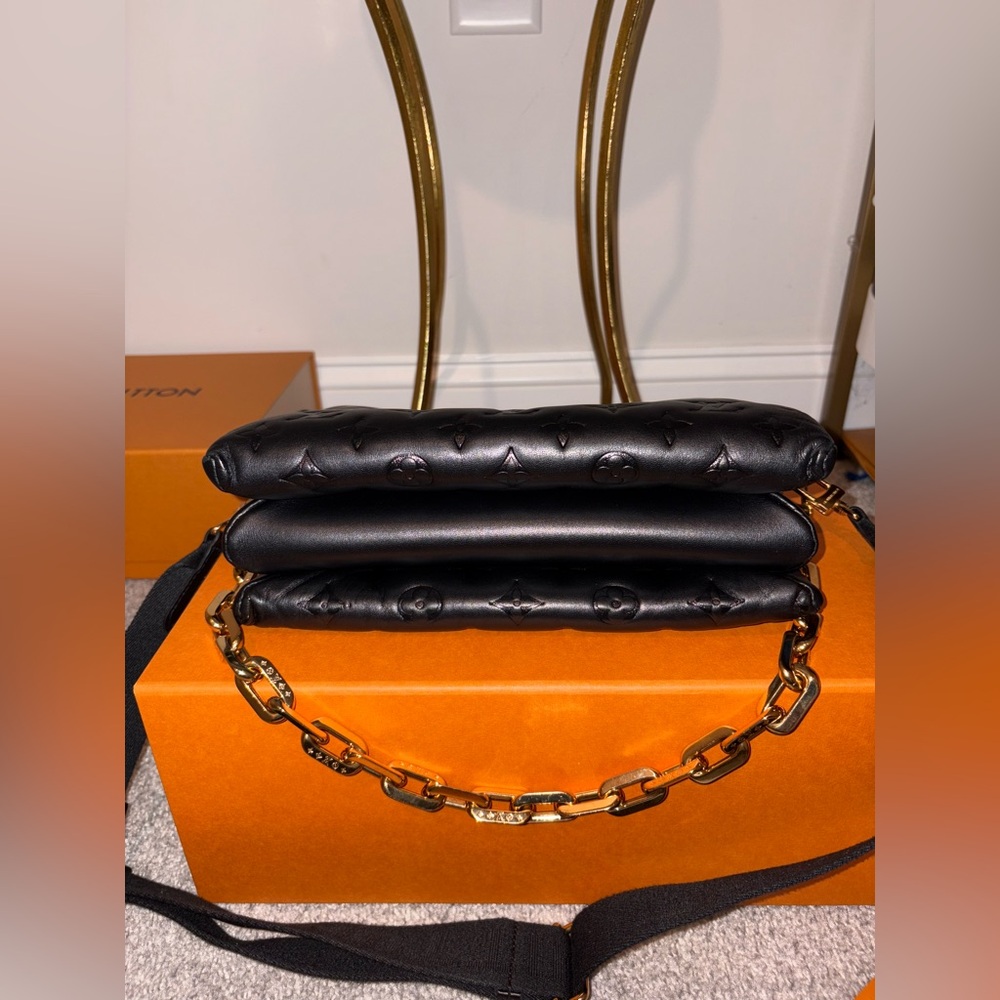 Louis Vuitton Black Coussin PM handbag Monogram-embossed - Picture 5 of 17